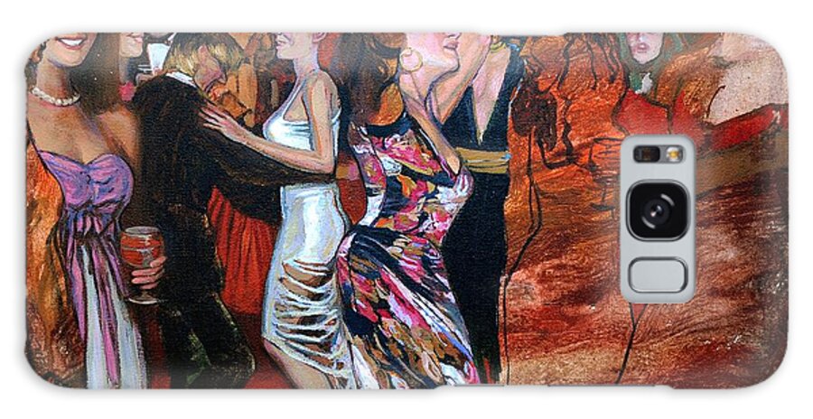 Dance.party Galaxy Case featuring the painting party No.2 by Zheng Li