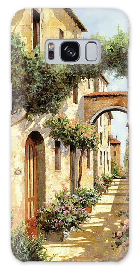 Landscape Galaxy Case featuring the painting Passando Sotto L'arco by Guido Borelli