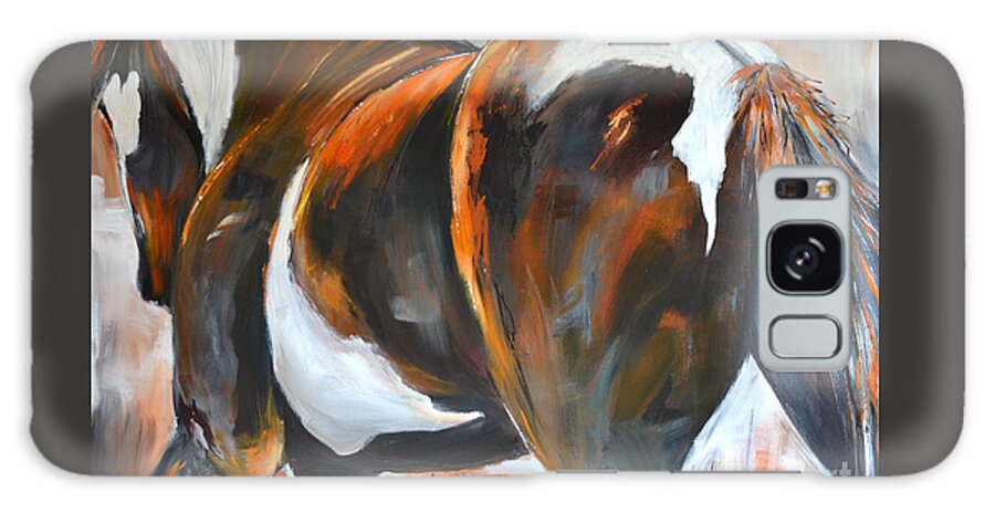 Horse Galaxy Case featuring the painting Passion by Cher Devereaux