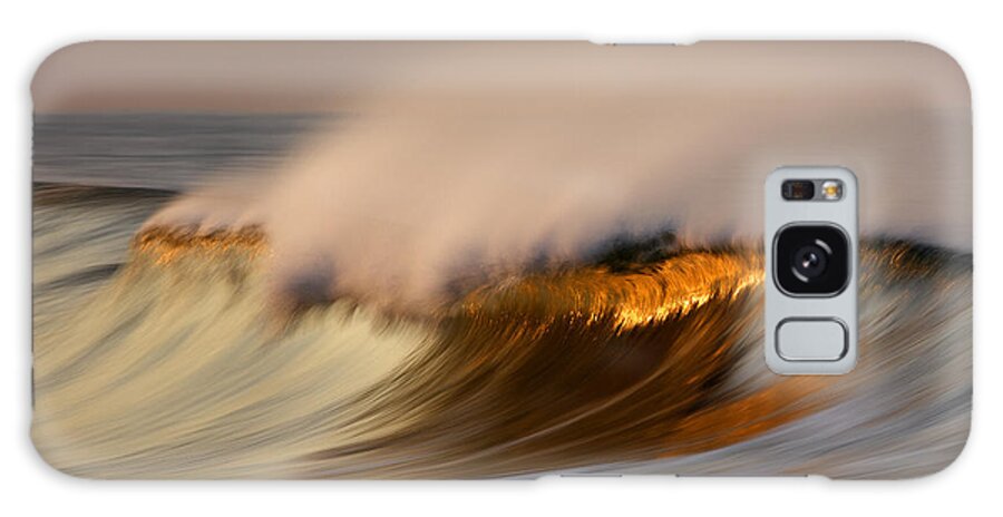Wave Galaxy Case featuring the photograph Pastel Gold Wave MG9082 by David Orias