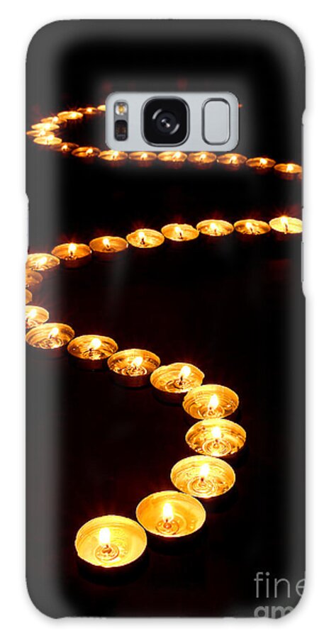 Candles Galaxy Case featuring the photograph Path of Light by Olivier Le Queinec