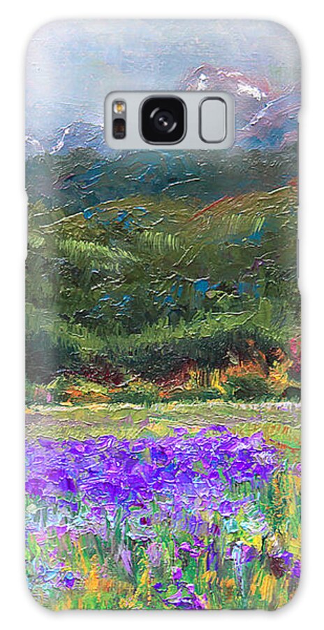 Iris Galaxy Case featuring the painting Path to Nowhere by Talya Johnson