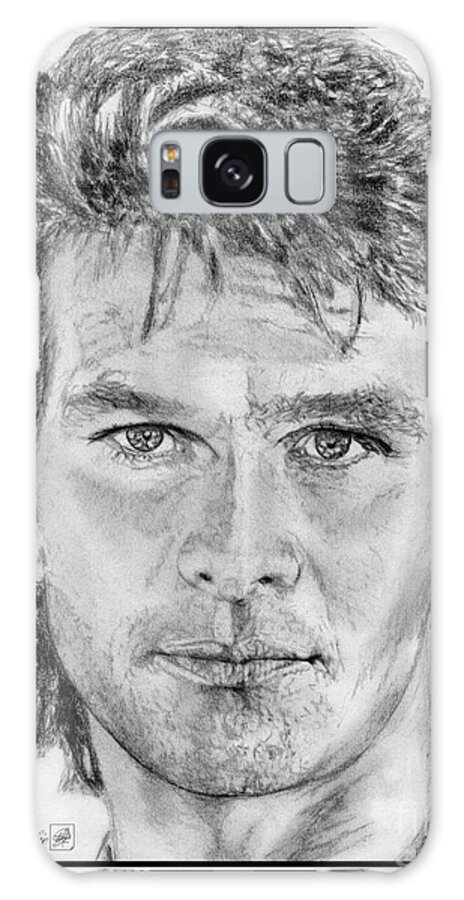 Mccombie Galaxy S8 Case featuring the drawing Patrick Swayze in 1989 by J McCombie