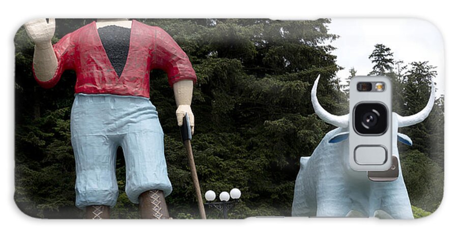 California Galaxy S8 Case featuring the photograph Paul Bunyan and his Blue Ox in Klamath by Carol M Highsmith