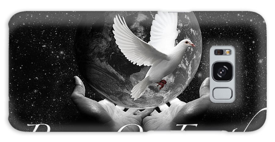 Dove Galaxy Case featuring the digital art Peace On Earth by Terry Boykin
