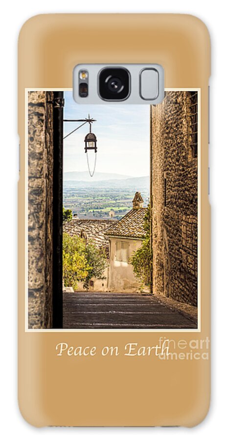 Italian Galaxy Case featuring the photograph Peace on Earth with Valley Outside Assisi by Prints of Italy