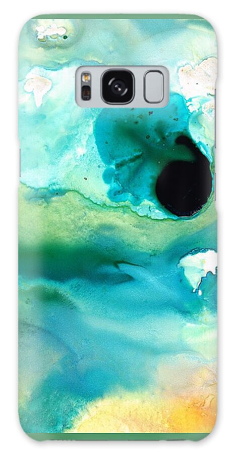 Abstract Galaxy Case featuring the painting Peaceful Understanding by Sharon Cummings