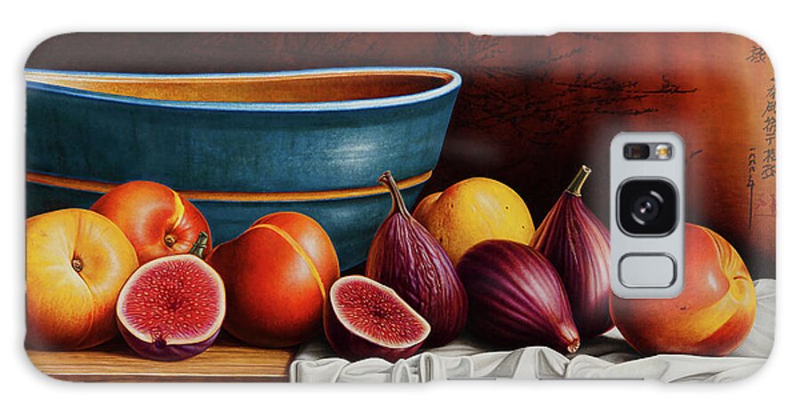 Fruit Galaxy Case featuring the painting Peaches and Figs by Horacio Cardozo