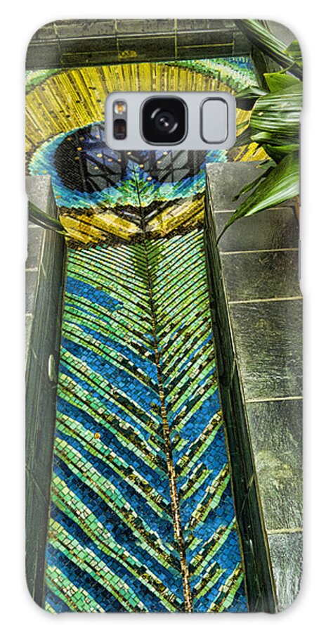 Dublin Galaxy Case featuring the photograph Peacock feather pool by Brenda Kean