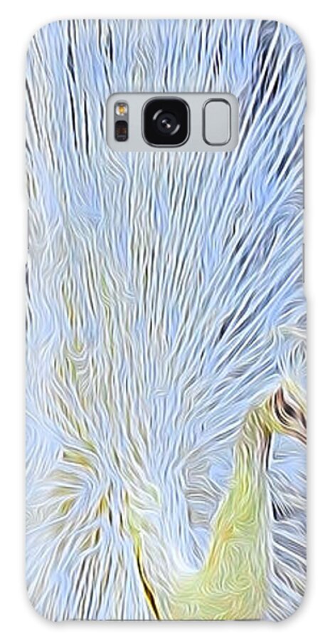 Zoo Fauna Animal Galaxy Case featuring the digital art Peacock Transformation by Ray Shiu