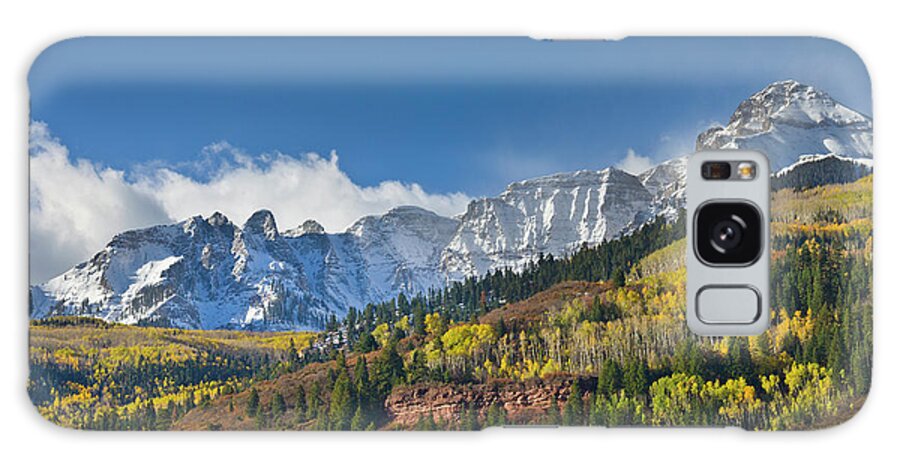 00559222 Galaxy Case featuring the photograph Peaks After First Snow Rockies by Yva Momatiuk John Eastcott