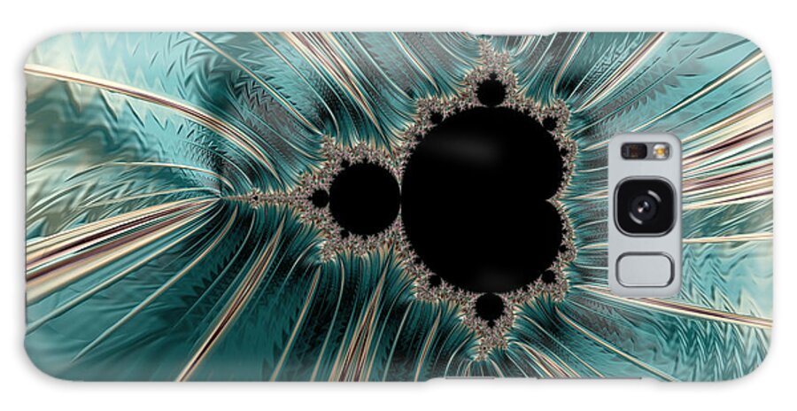 Fractal Galaxy Case featuring the digital art Pearly Mandelbrot by Hakon Soreide