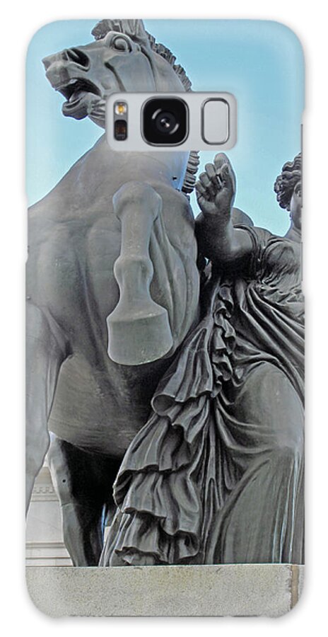 Statue Galaxy S8 Case featuring the photograph Pegasus Tamed by Barbara McDevitt