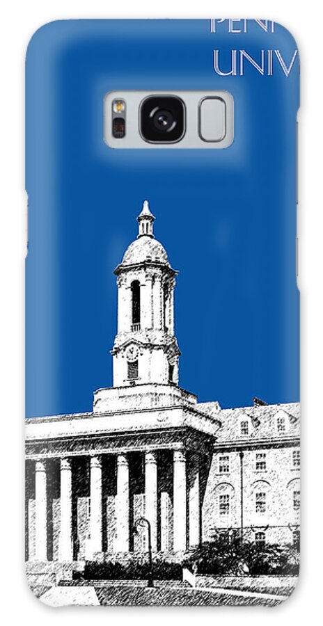 University Galaxy Case featuring the digital art Penn State University - Royal Blue by DB Artist