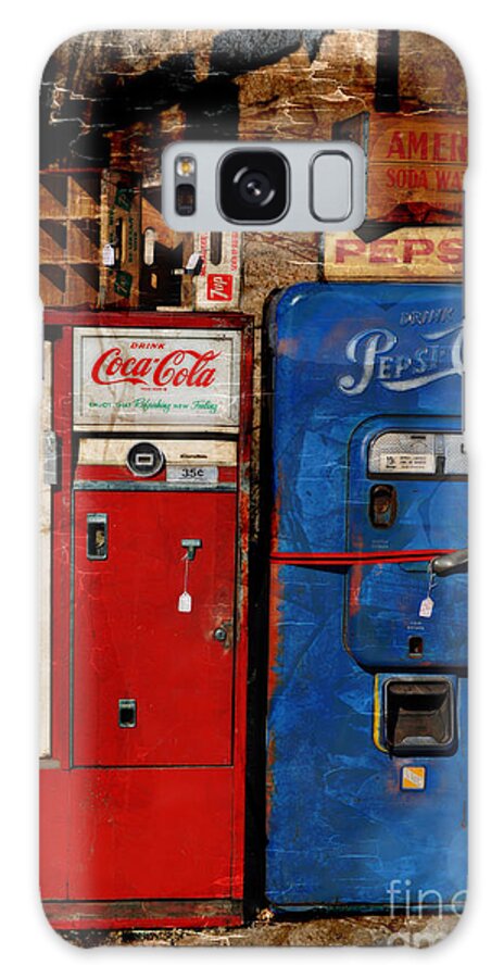 Pepsi Vending Machines Galaxy Case featuring the photograph Pepsi vs Coke by Mary Machare