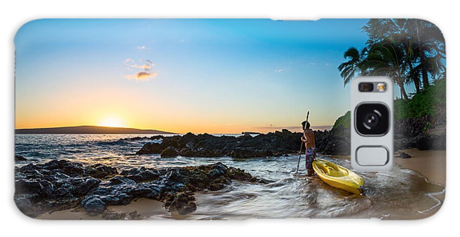 Secret Beach Galaxy Case featuring the photograph Perfect Ending - beautiful and secluded Secret Beach in Maui by Jamie Pham