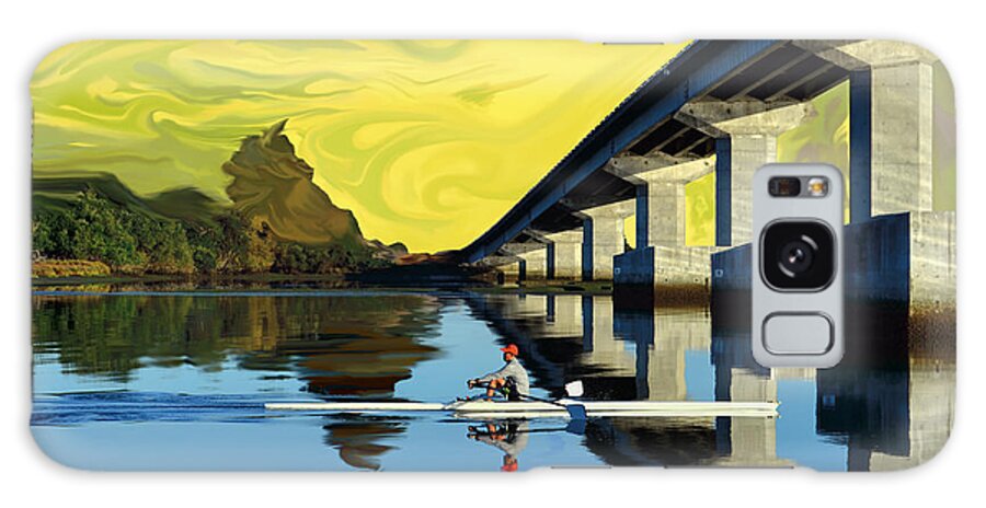 Sculling Galaxy Case featuring the photograph Perfect Rows by Jon Exley