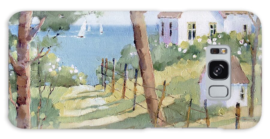 Nantucket Galaxy S8 Case featuring the painting Perfectly Peaceful Nantucket by Joyce Hicks