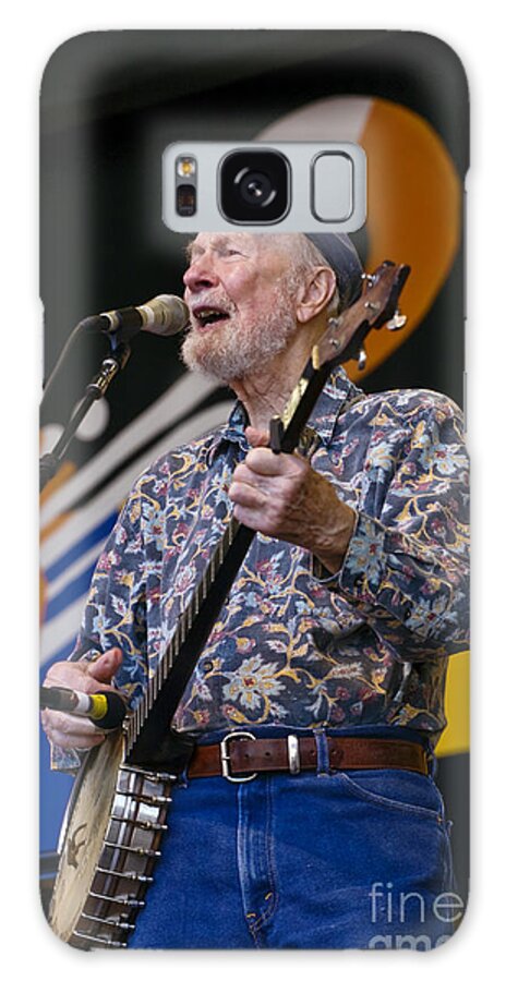 Craig Lovell Galaxy Case featuring the photograph Pete Seeger by Craig Lovell