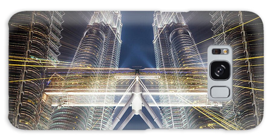 Built Structure Galaxy Case featuring the photograph Petronas Towers Zooming by Www.sergiodiaz.net