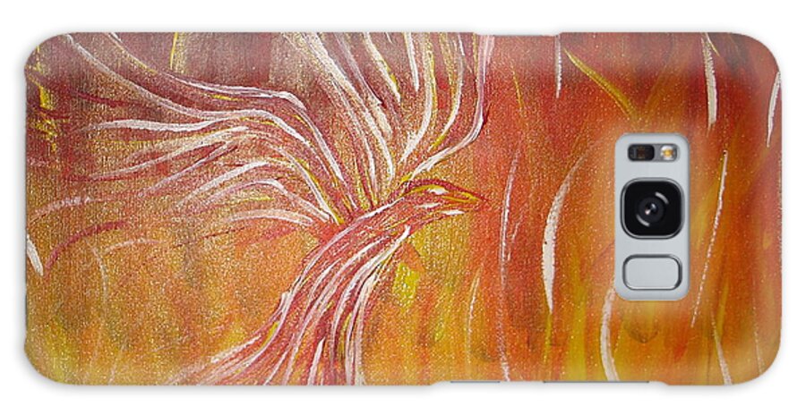 Pheonix Galaxy Case featuring the painting Pheonix Rising by Angie Butler