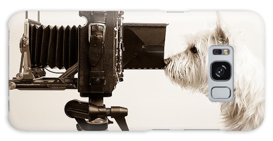Westie Galaxy Case featuring the photograph Pho Dog Grapher by Edward Fielding