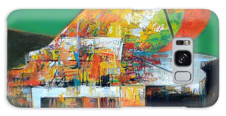 Piano Galaxy Case featuring the painting piano No.24 by Zheng Li