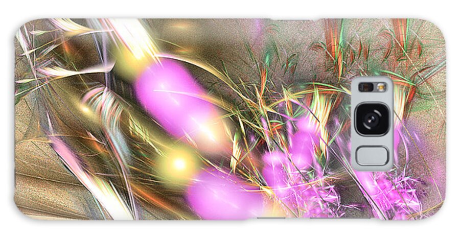 Art Galaxy Case featuring the digital art Picnic - Abstract art by Sipo Liimatainen