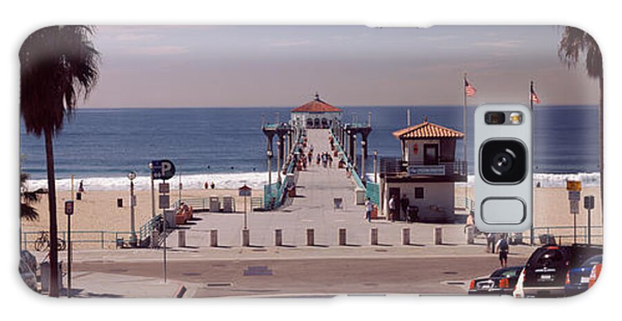 Photography Galaxy Case featuring the photograph Pier Over An Ocean, Manhattan Beach by Panoramic Images