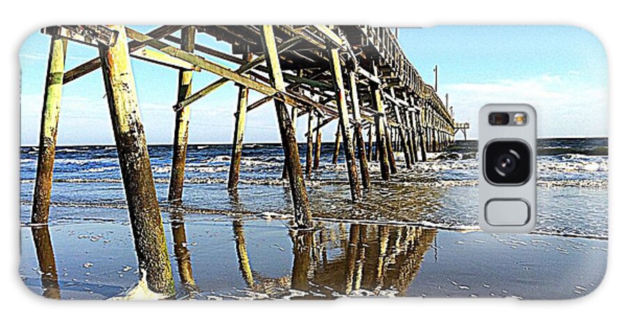 Art Galaxy Case featuring the photograph Pier Reflections by Shelia Kempf