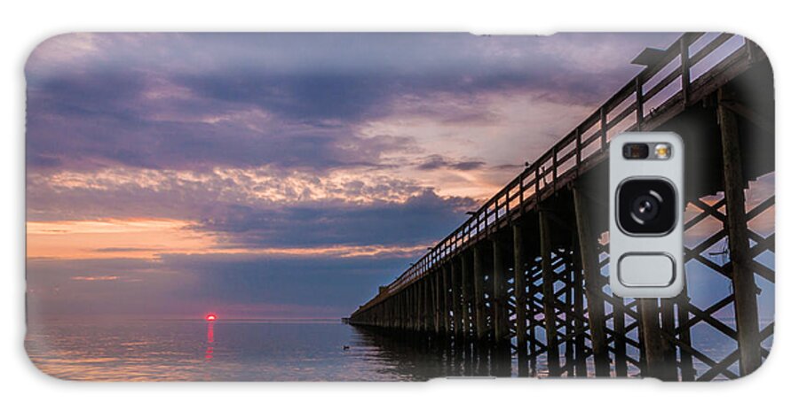 New Jersey Galaxy Case featuring the photograph Pier to the Horizon by Kristopher Schoenleber