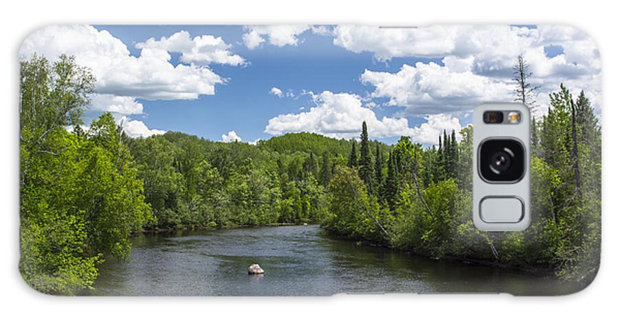 River Scene Galaxy S8 Case featuring the photograph Pine River by Dan Hefle