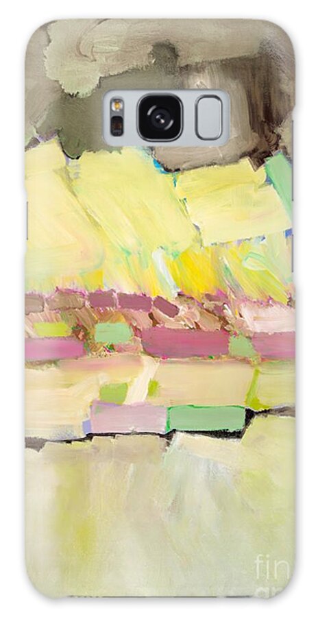 Landscape Galaxy Case featuring the painting Pink and Yellow by Allan P Friedlander
