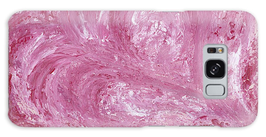 Bargains/coupons Galaxy S8 Case featuring the painting Pink Color of Energy by Ania M Milo