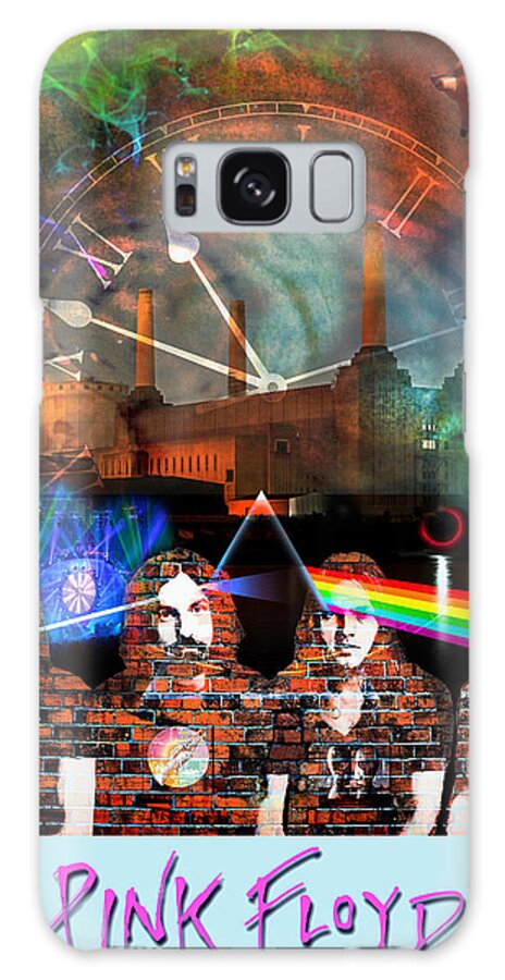 Pink Floyd Galaxy Case featuring the digital art Pink Floyd Collage by Mal Bray
