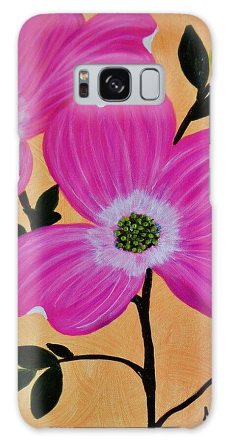 Pink Dogwood Flowers Art Prints Galaxy S8 Case featuring the painting Pink Ladies by Celeste Manning