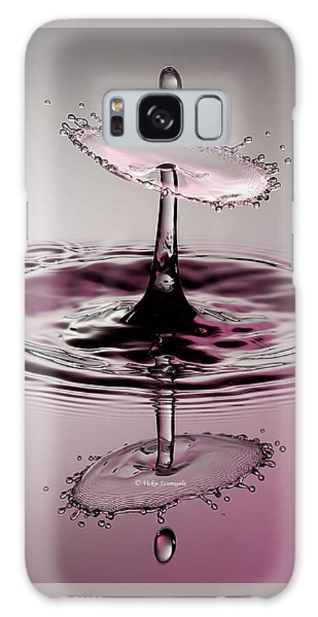 Water Drop Galaxy S8 Case featuring the photograph Pink Reflections by Vickie Szumigala