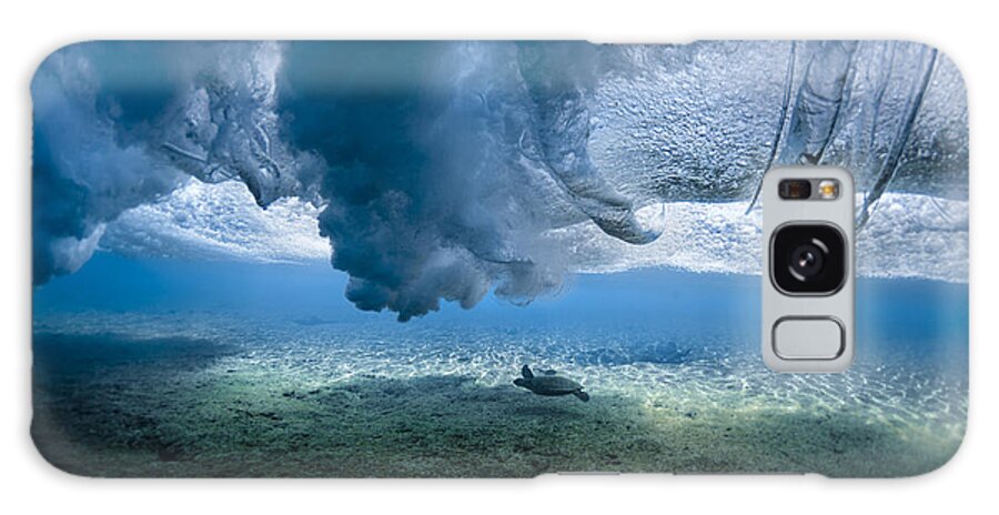 Sea Galaxy Case featuring the photograph Turtle Turbulence by Sean Davey