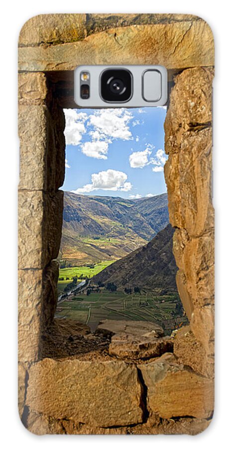 Wall Galaxy Case featuring the photograph Pisac ruins by Alexey Stiop