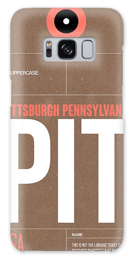 Pittsburgh Galaxy Case featuring the digital art Pittsburgh Airport Poster 2 by Naxart Studio