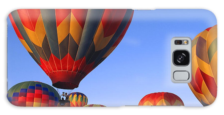 hot Air Balloons Galaxy Case featuring the photograph Plainville Hot Air Balloon Fesitval by Barbara McDevitt