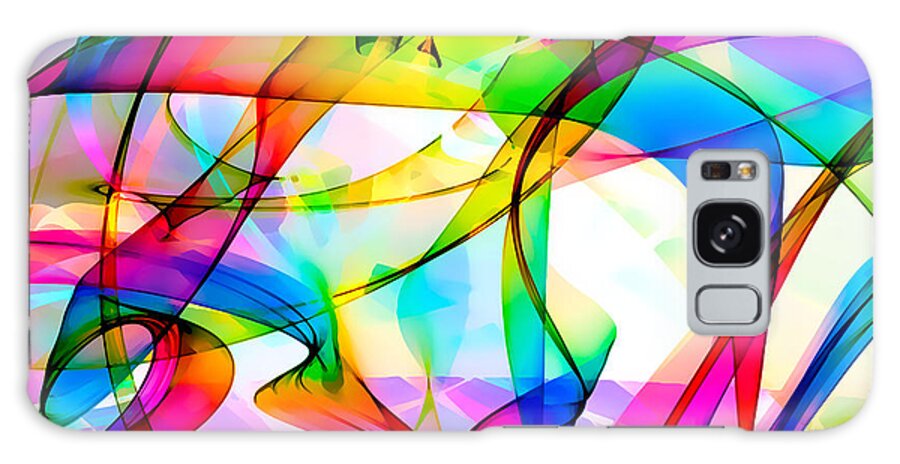 Colorful Galaxy Case featuring the digital art Plastic Fantastic by Rick Wicker