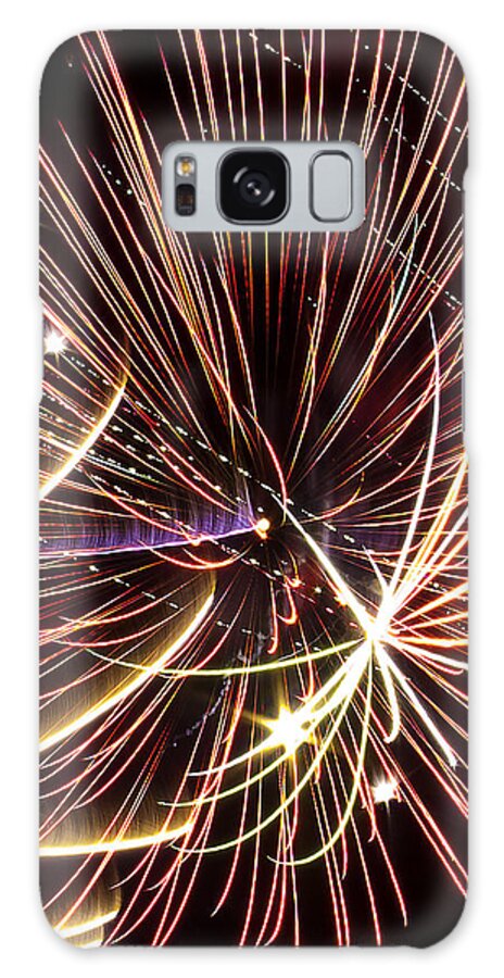 Abstract Galaxy S8 Case featuring the photograph Playin With Fireworks by Michael Nowotny