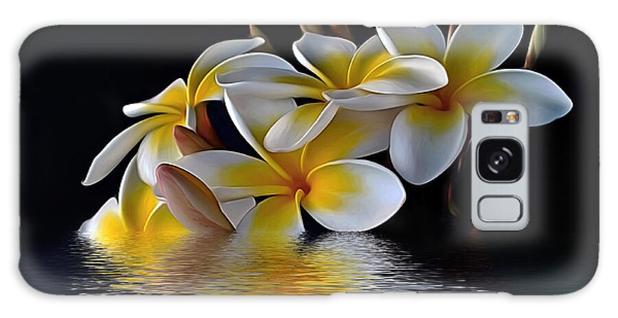 Photography Galaxy Case featuring the photograph Plumeria Reflections by Kaye Menner