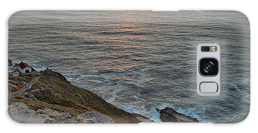 Point Reyes National Seashore Galaxy Case featuring the photograph Point Reyes Lighthouse Sunset by Adam Jewell