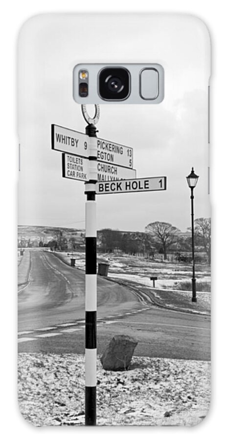 Britain Galaxy Case featuring the photograph Pointing the Way - Goathland Signpost by Rod Johnson