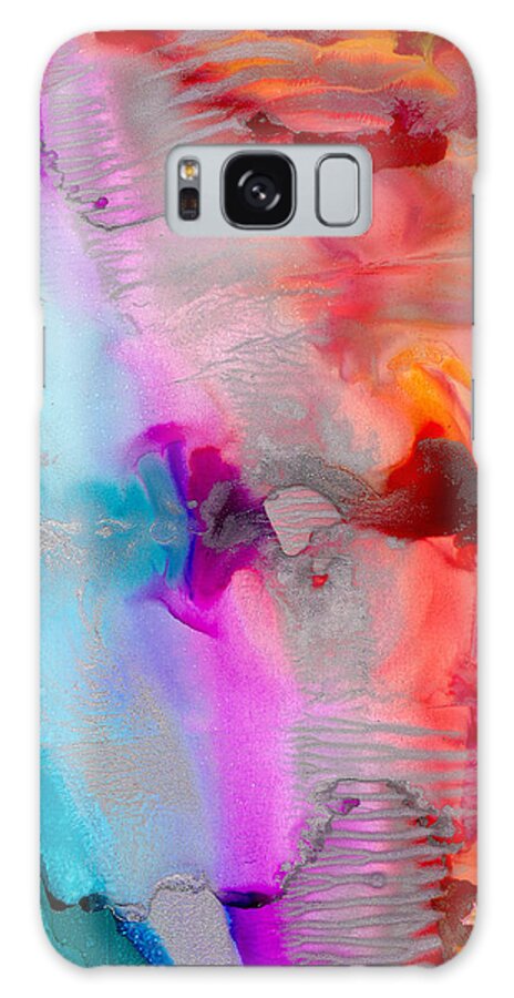 Abstract Galaxy Case featuring the painting Polar Strength by Eli Tynan