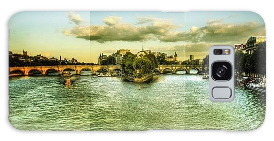 Paris Galaxy Case featuring the photograph Pont Neuf/paris #paris #skyline #sky by Selim Babacan