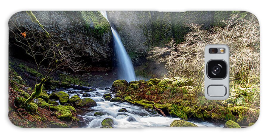 Oregon Galaxy Case featuring the photograph Ponytail Falls by Scott Law
