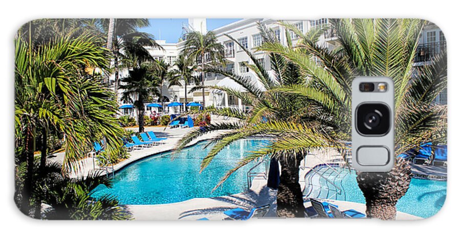 Pool Galaxy Case featuring the photograph Miami Beach Poolside Series 01 by Carlos Diaz